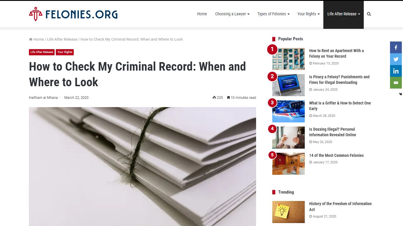 How to Check My Criminal Record: When and Where to Look
